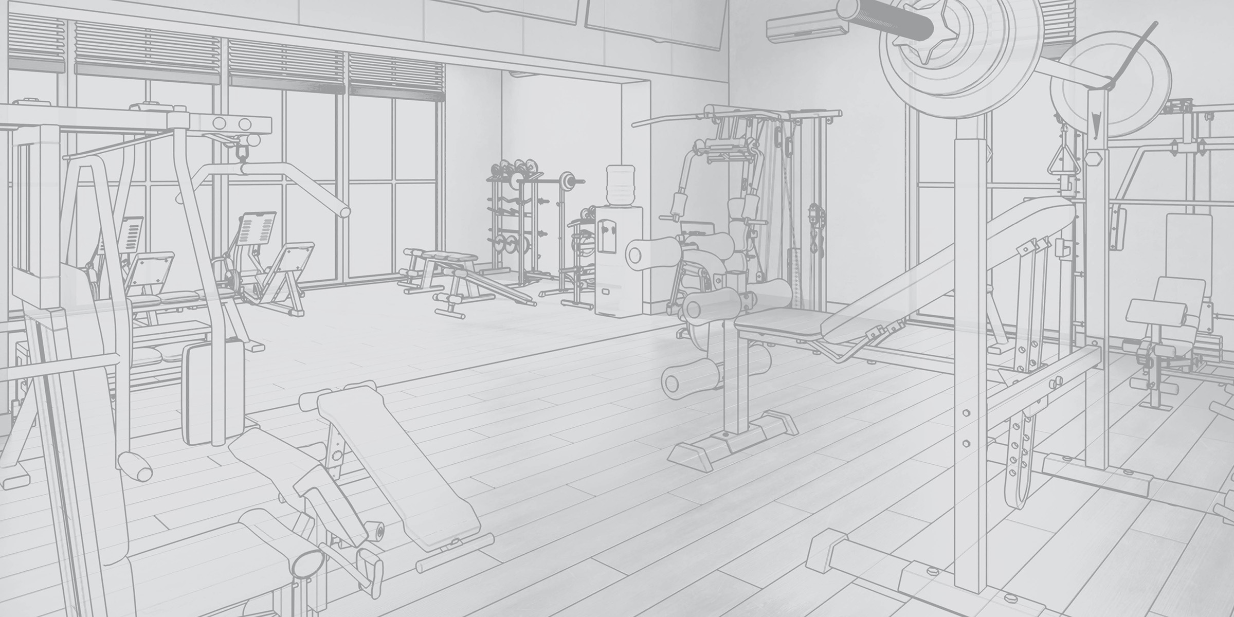 building drawing done by fitness center consultants